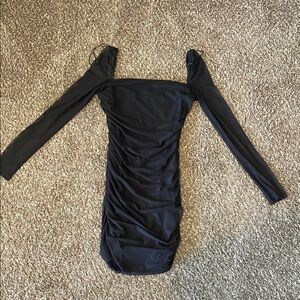 Elegant Black Long Sleeve Dress